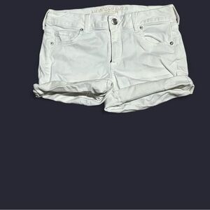 American Eagle Outfitters Women's Cream Jean Shorts